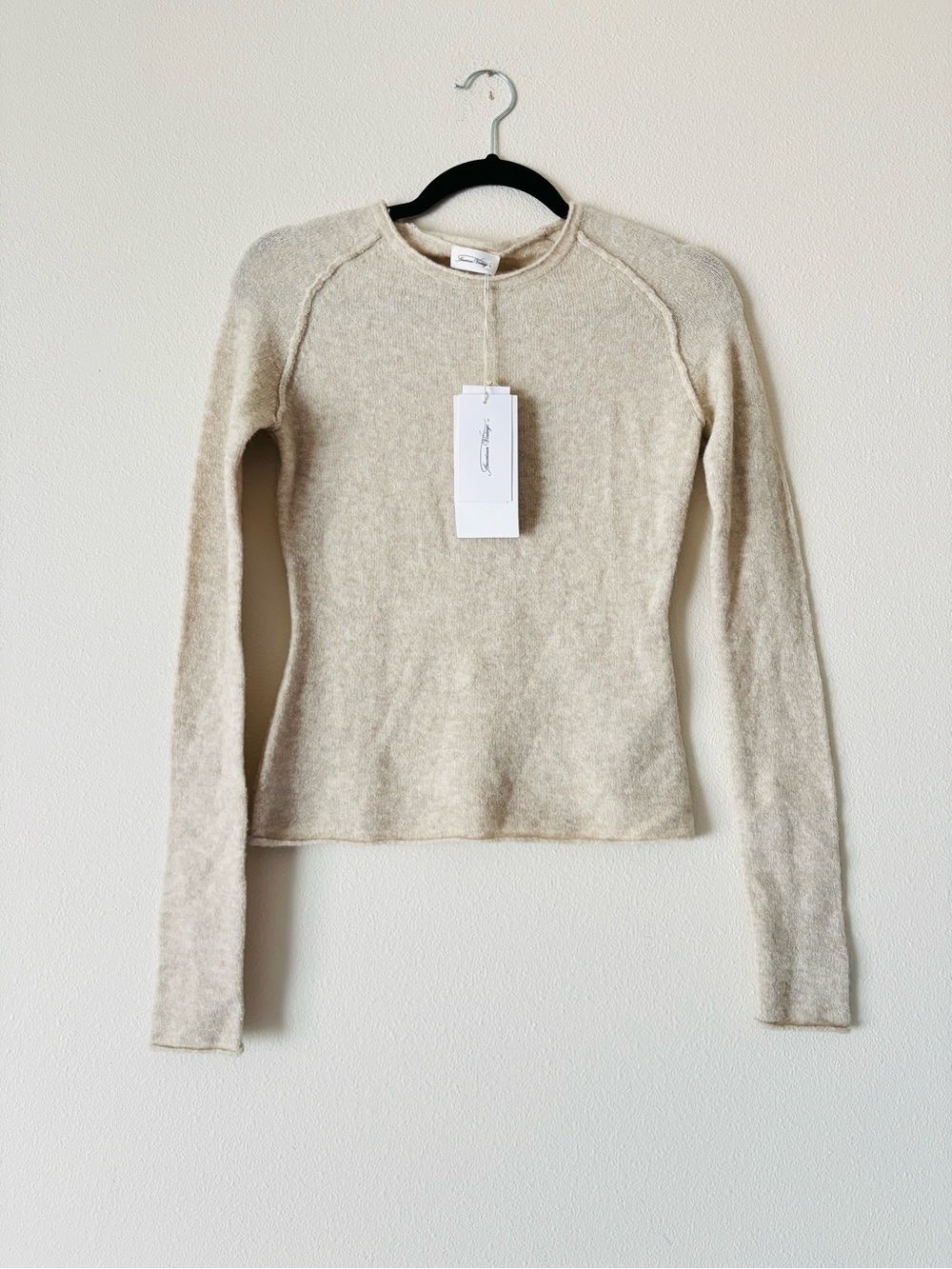 NWTAmerican Vintage Damsville Soft Cream Crewneck Sweater
